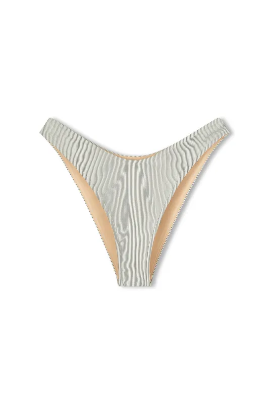 Signature Stripe Curve Brief - Coconut sold by Zulu and Zephyr