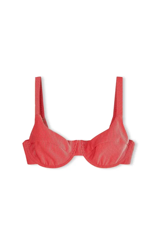 Signature Stripe Adjustable Bra Cup - Chilli Red sold by Zulu and Zephyr