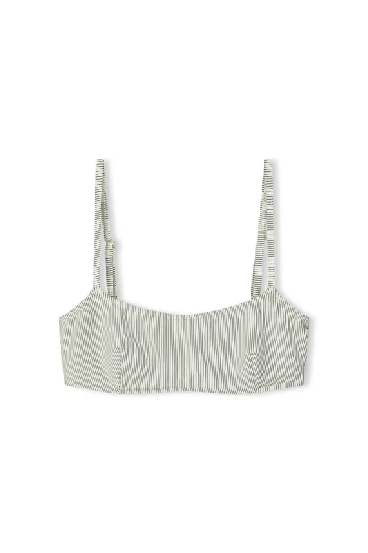 Signature Stripe Bralette Top - Coconut sold by Zulu and Zephyr