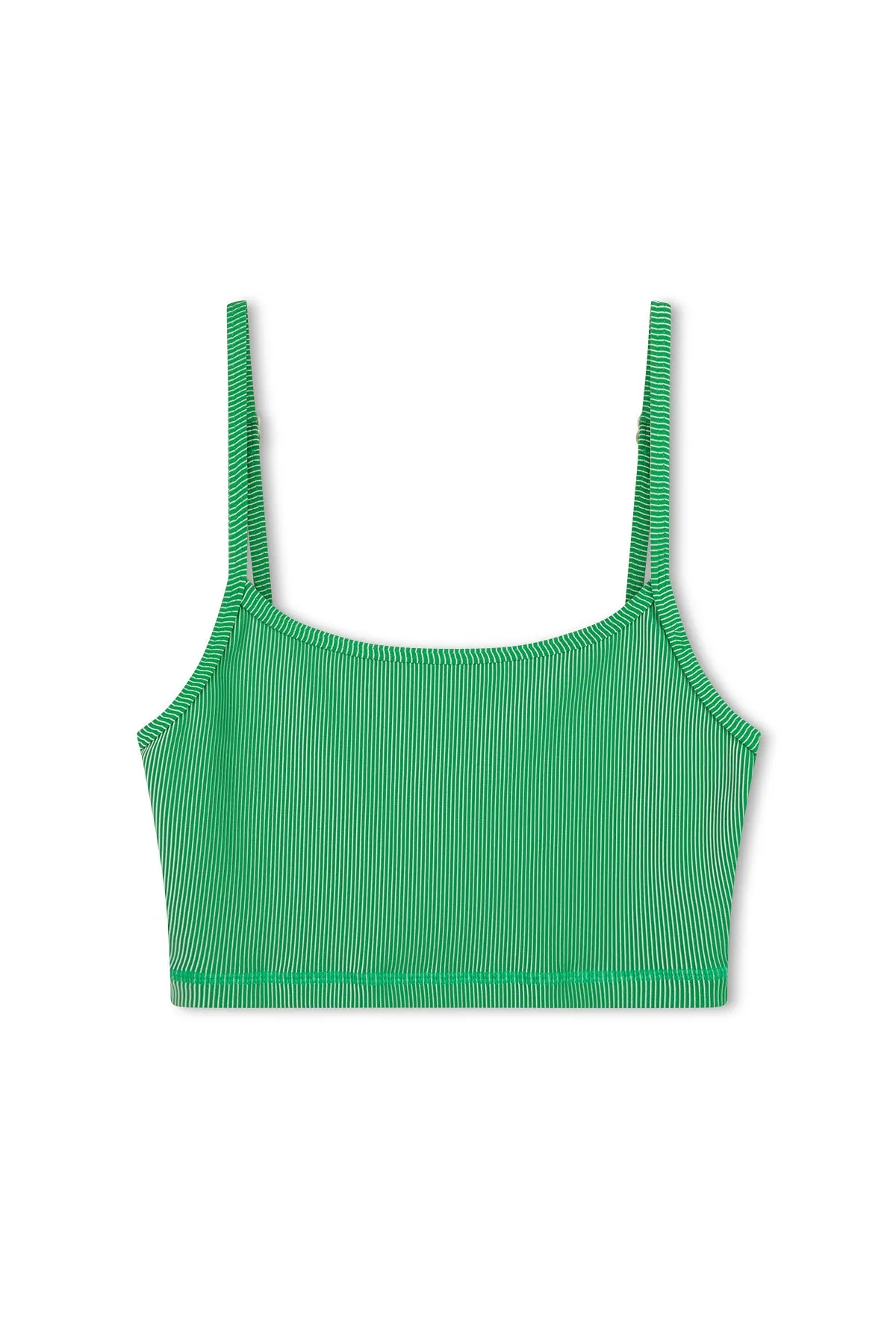 Stripe Rib Singlet - Parrot Green sold by Zulu and Zephyr product image thumbnail 2