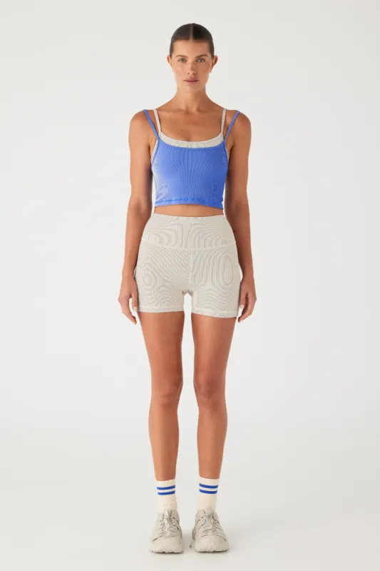 Stripe Rib Singlet - Dolphin Blue sold by Zulu and Zephyr