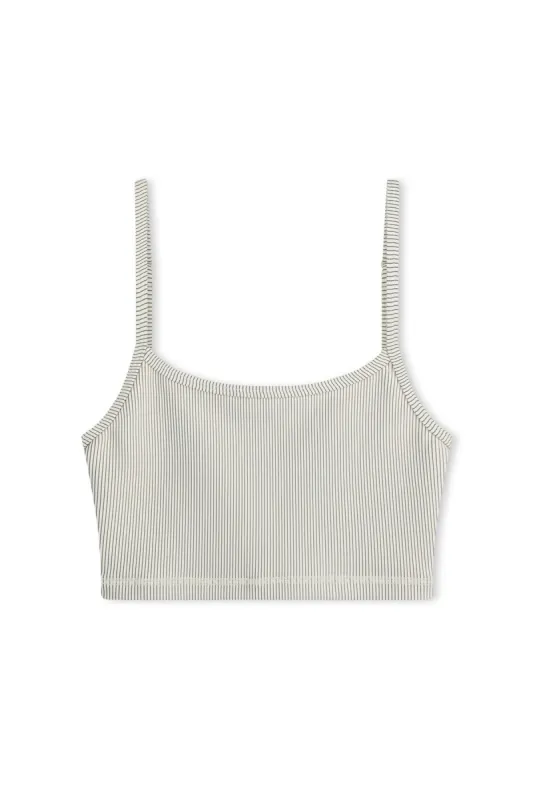 Stripe Rib Singlet - Coconut sold by Zulu and Zephyr