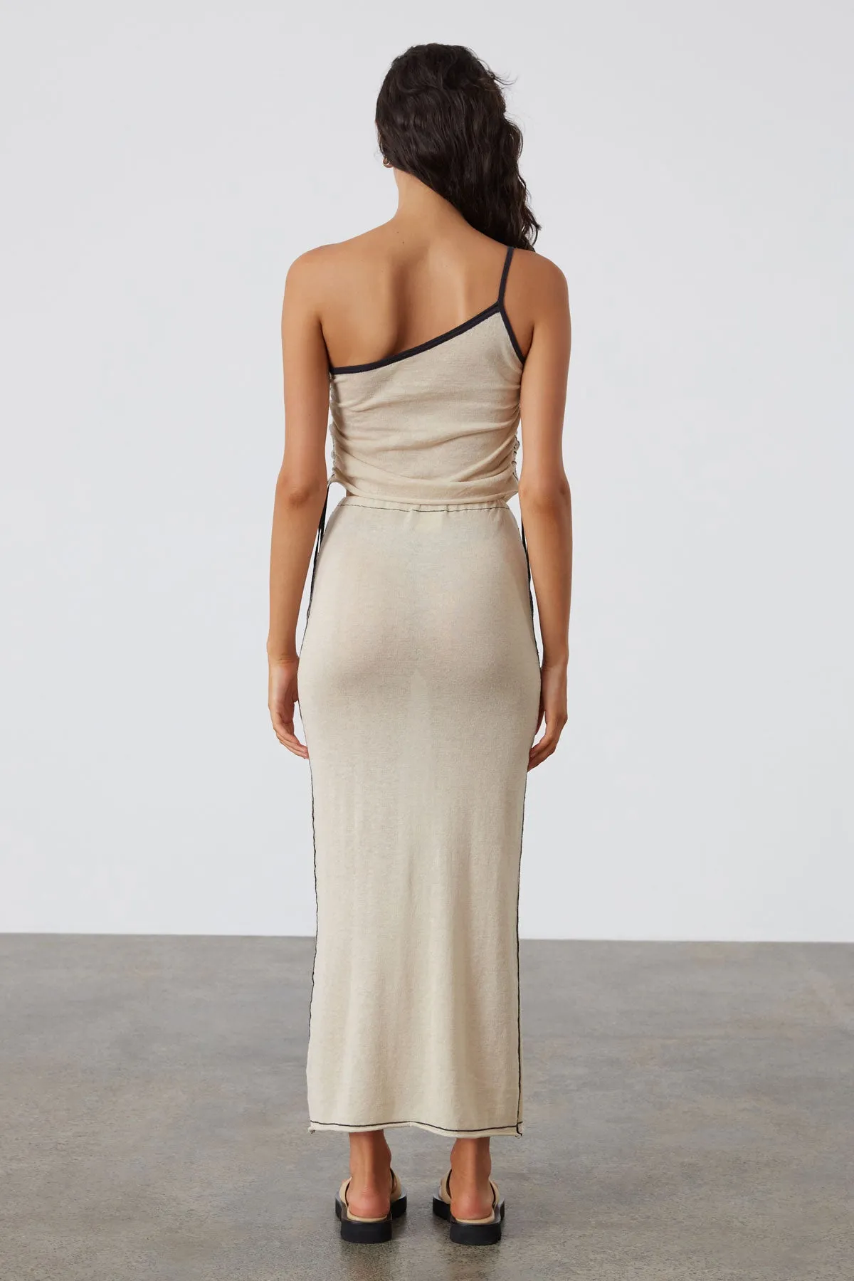 Stone Contrast Knit Crop Top sold by Zulu and Zephyr product image thumbnail 4