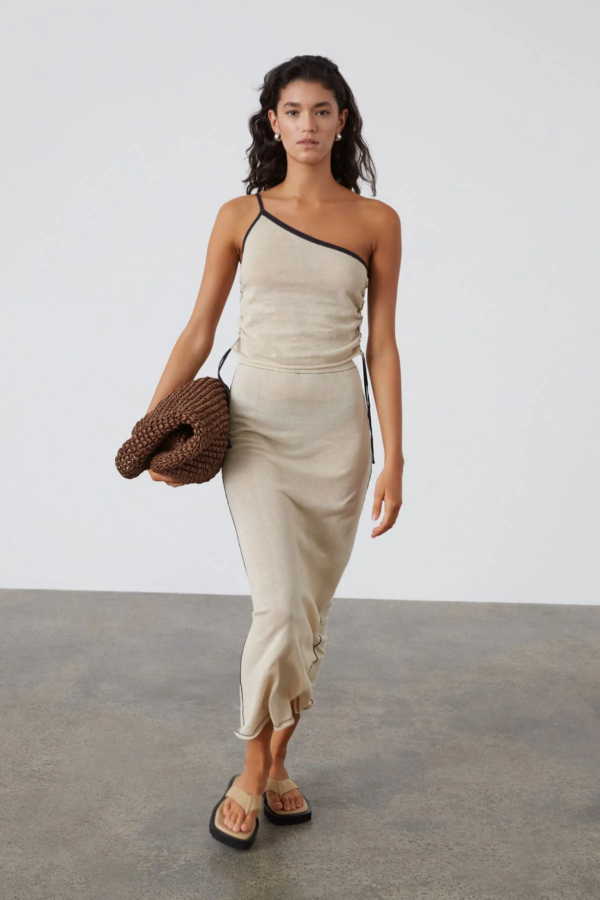 Stone Contrast Knit Crop Top sold by Zulu and Zephyr product image thumbnail 3