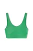 Stripe Rib Crop Top - Parrot Green sold by Zulu and Zephyr
