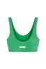 Stripe Rib Crop Top - Parrot Green sold by Zulu and Zephyr