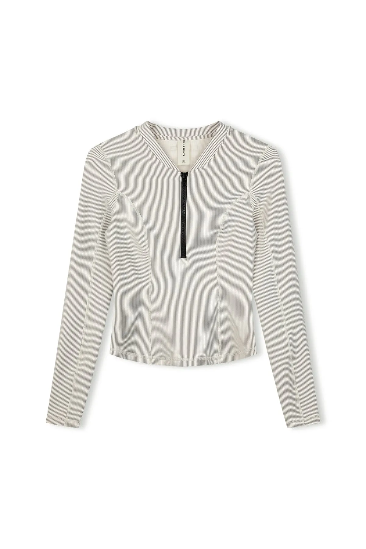 Stripe Rib Long Sleeve Rash Guard - Coconut sold by Zulu and Zephyr product image thumbnail 2