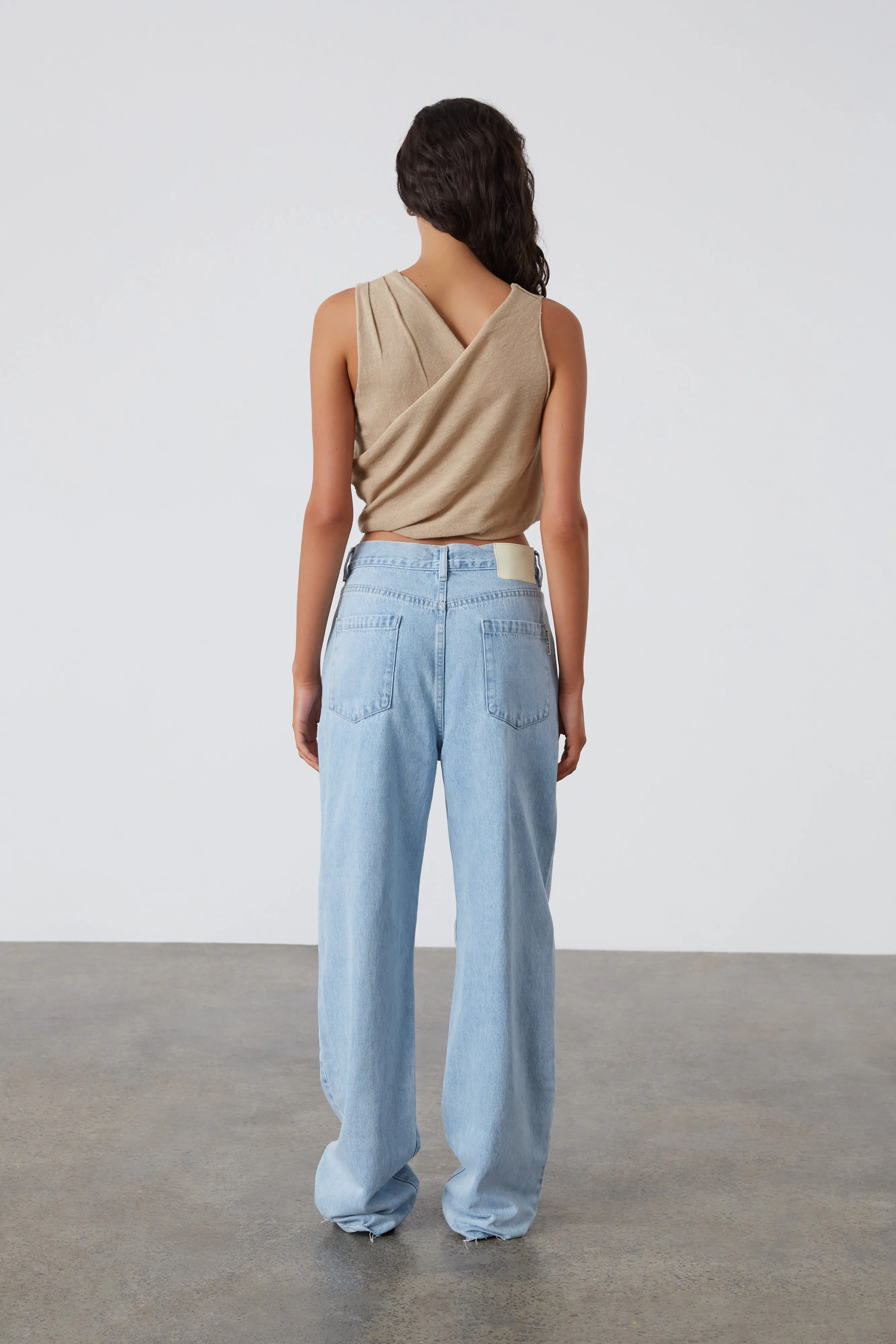 Camel Linen Blend Knit Top sold by Zulu and Zephyr product image thumbnail 5