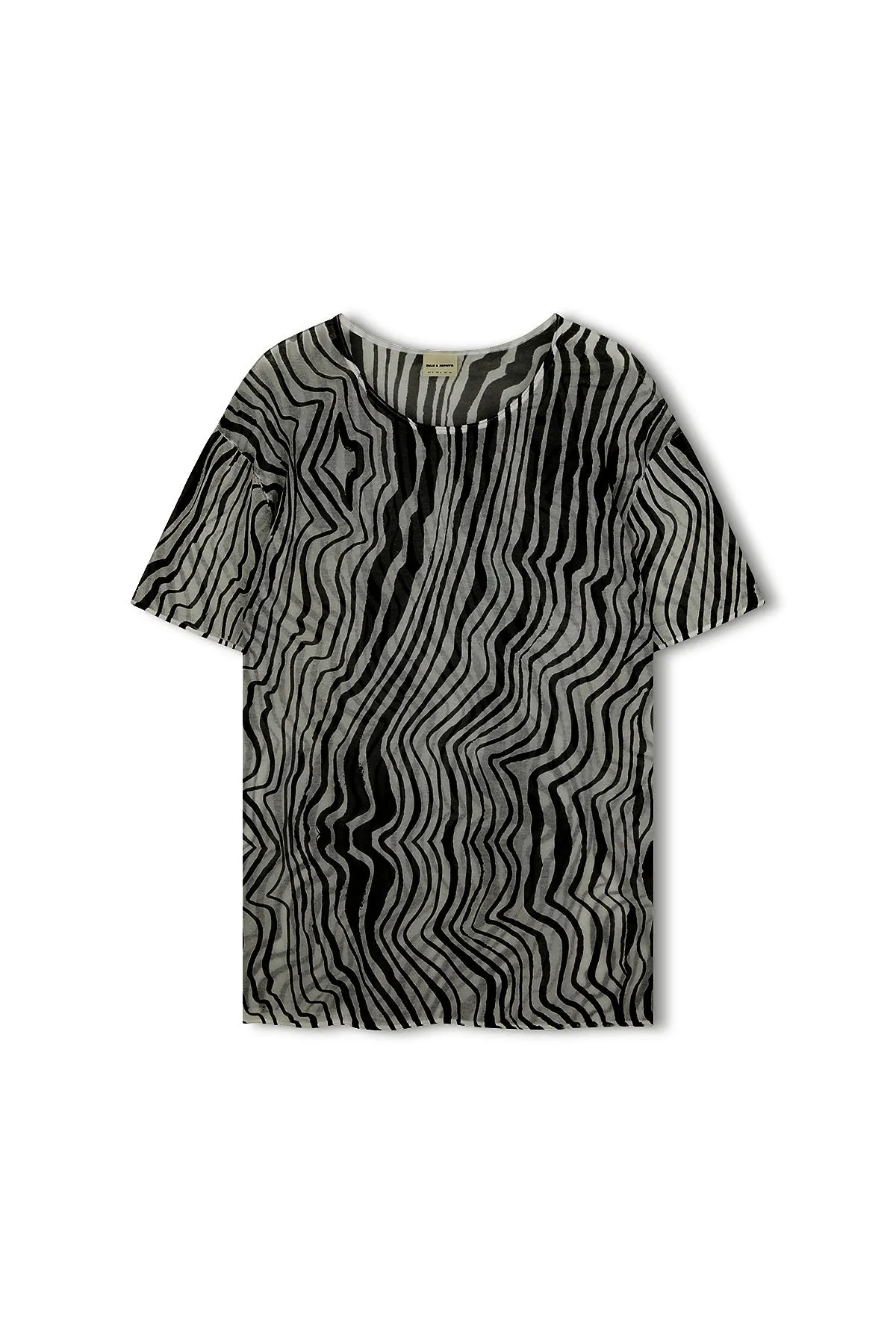Ripple Stripe Cotton Blend Knit Top sold by Zulu and Zephyr product image thumbnail 2