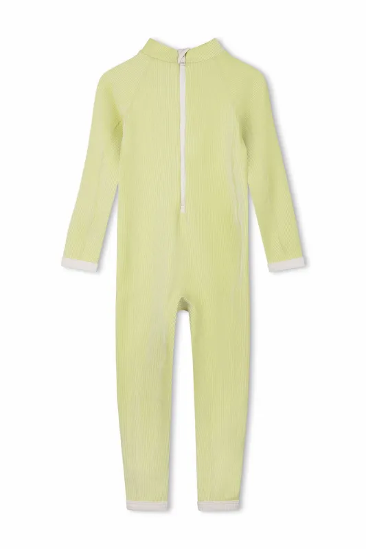Mini Stripe Rib Full Surf Suit - Citrus sold by Zulu and Zephyr