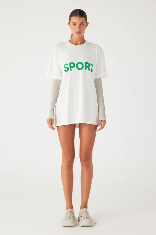 Zulu & Zephyr Sports Tee Parrot Green sold by Zulu and Zephyr