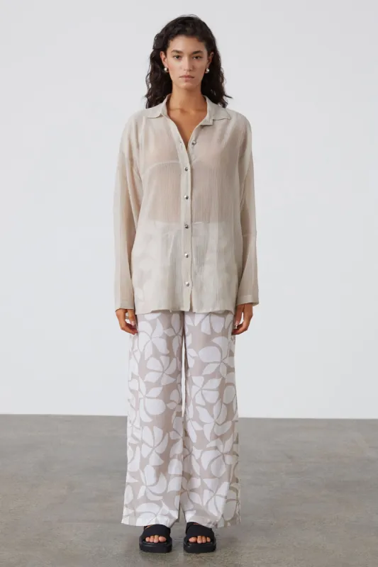 Silver Lilo Organic Cotton Pant sold by Zulu and Zephyr