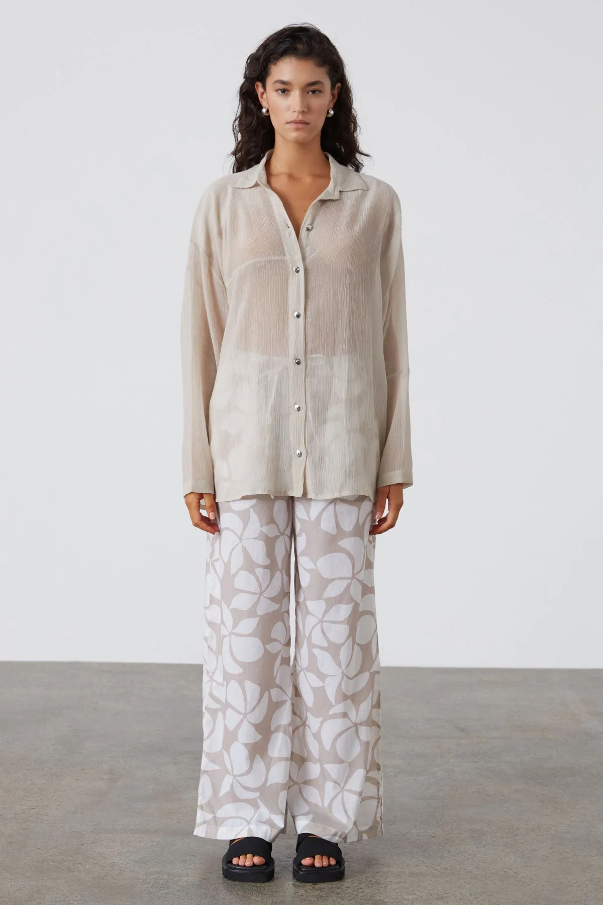 Silver Lilo Organic Cotton Pant sold by Zulu and Zephyr