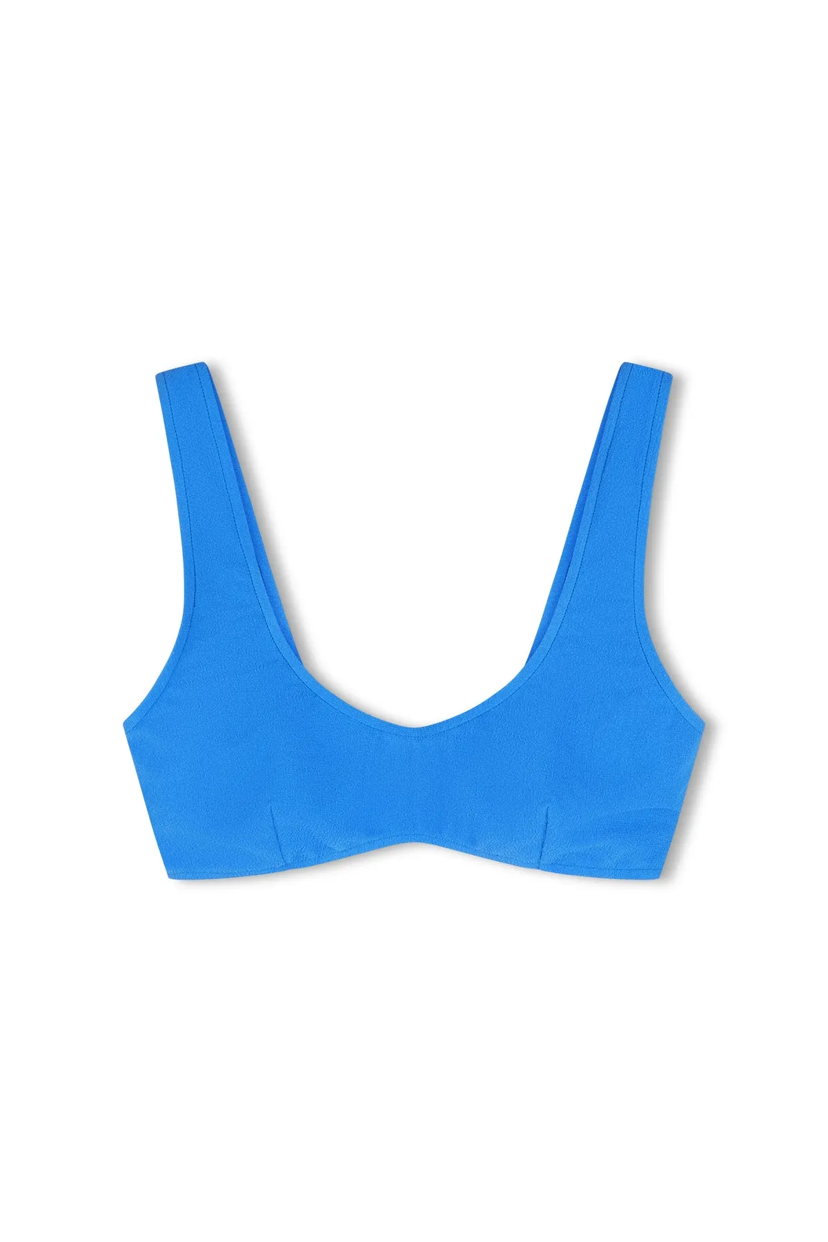 Ocean Blue Textured Crop Bralette sold by Zulu and Zephyr product image thumbnail 4