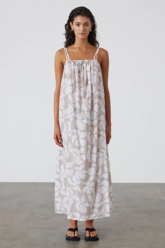 Silver Lilo Organic Cotton Dress sold by Zulu and Zephyr