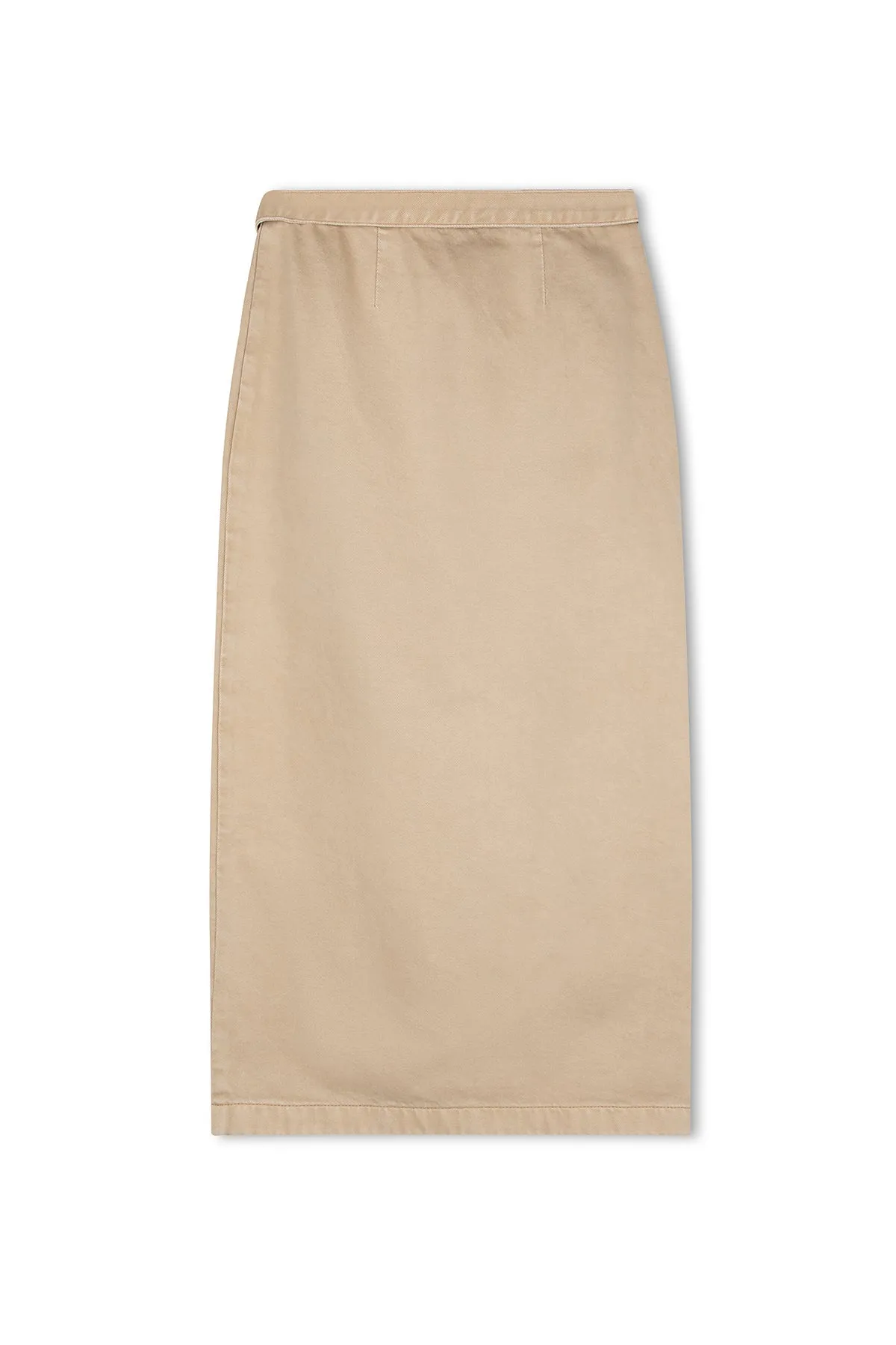 Sand Denim Wrap Midi Skirt sold by Zulu and Zephyr product image thumbnail 5