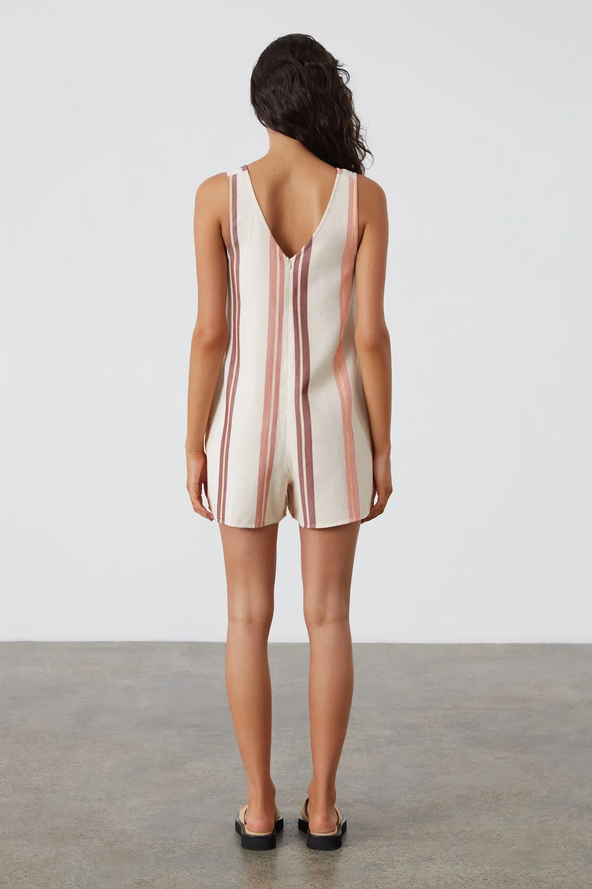 Lounger Stripe Organic Cotton Jumpsuit sold by Zulu and Zephyr product image thumbnail 4