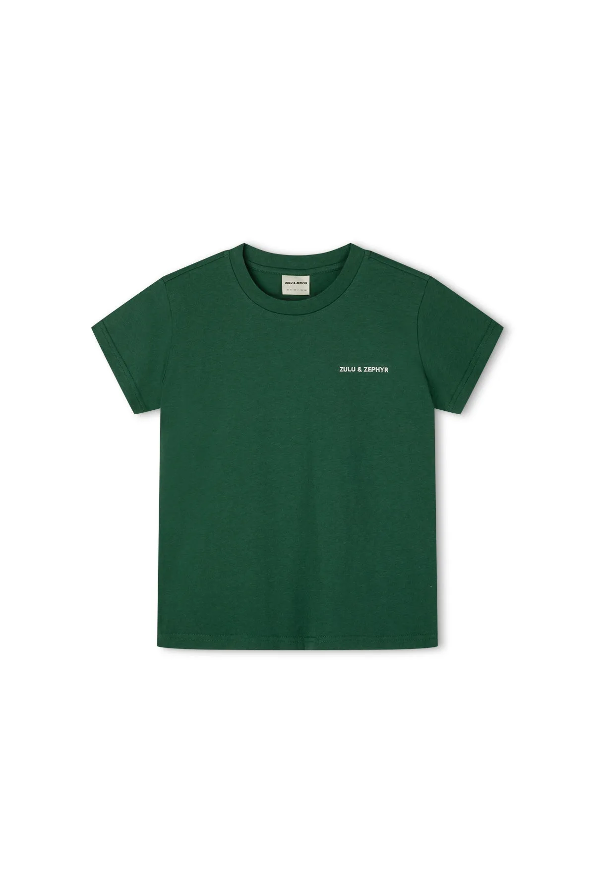 Zulu & Zephyr Logo Slim Tee - Tallow Green sold by Zulu and Zephyr