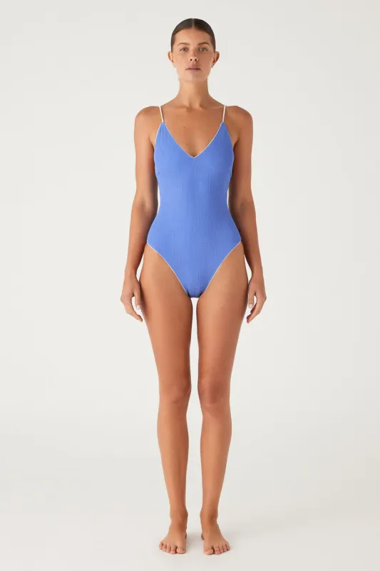 Textured V One Piece - Sky Blue sold by Zulu and Zephyr