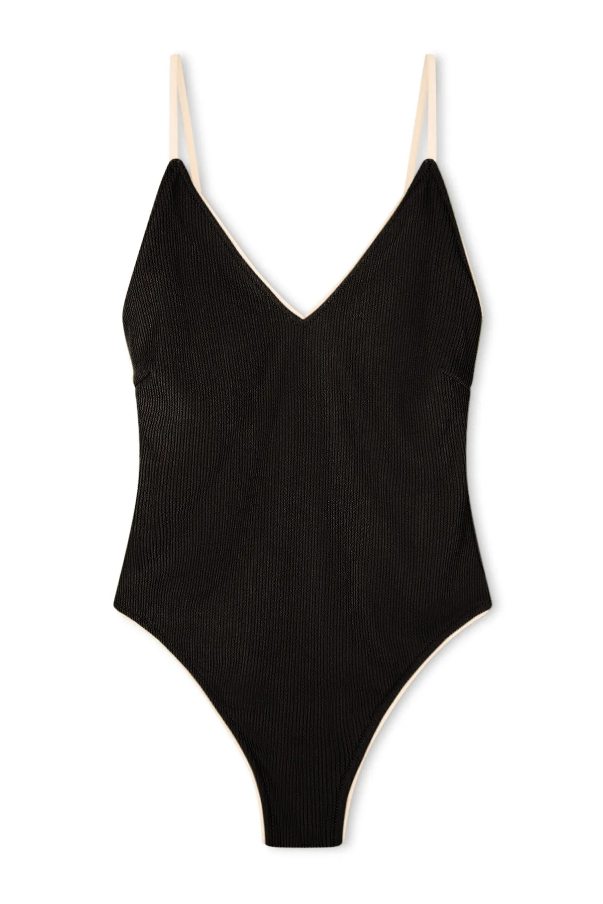 Textured V One Piece - Black sold by Zulu and Zephyr product image thumbnail 2