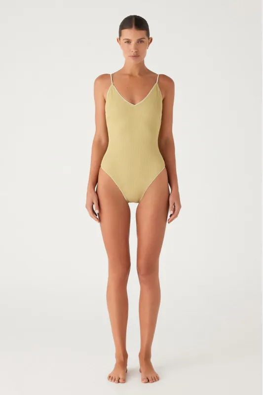 Textured V One Piece - Aloe sold by Zulu and Zephyr