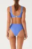 Textured High Waist Brief - Sky Blue sold by Zulu and Zephyr
