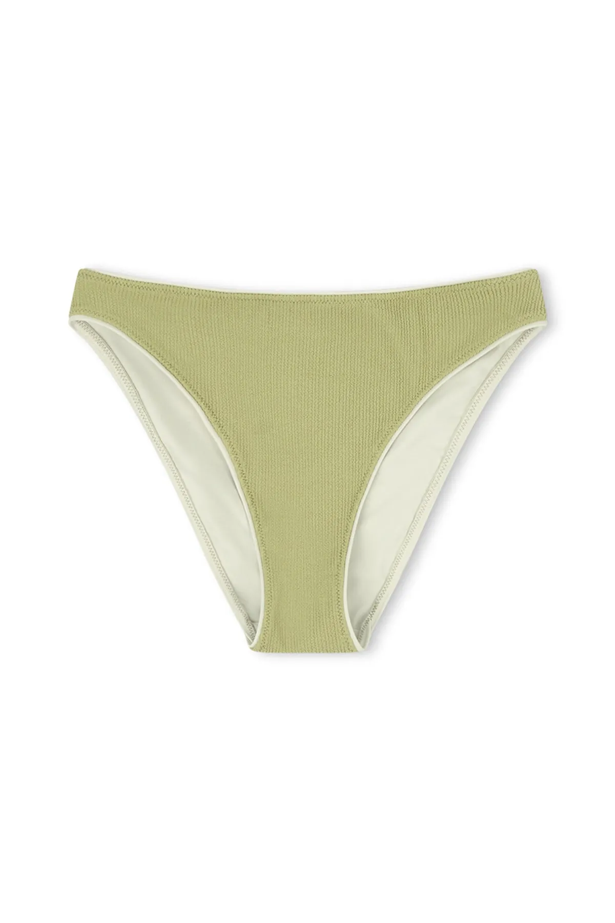 Textured High Cut Brief - Aloe sold by Zulu and Zephyr product image thumbnail 2