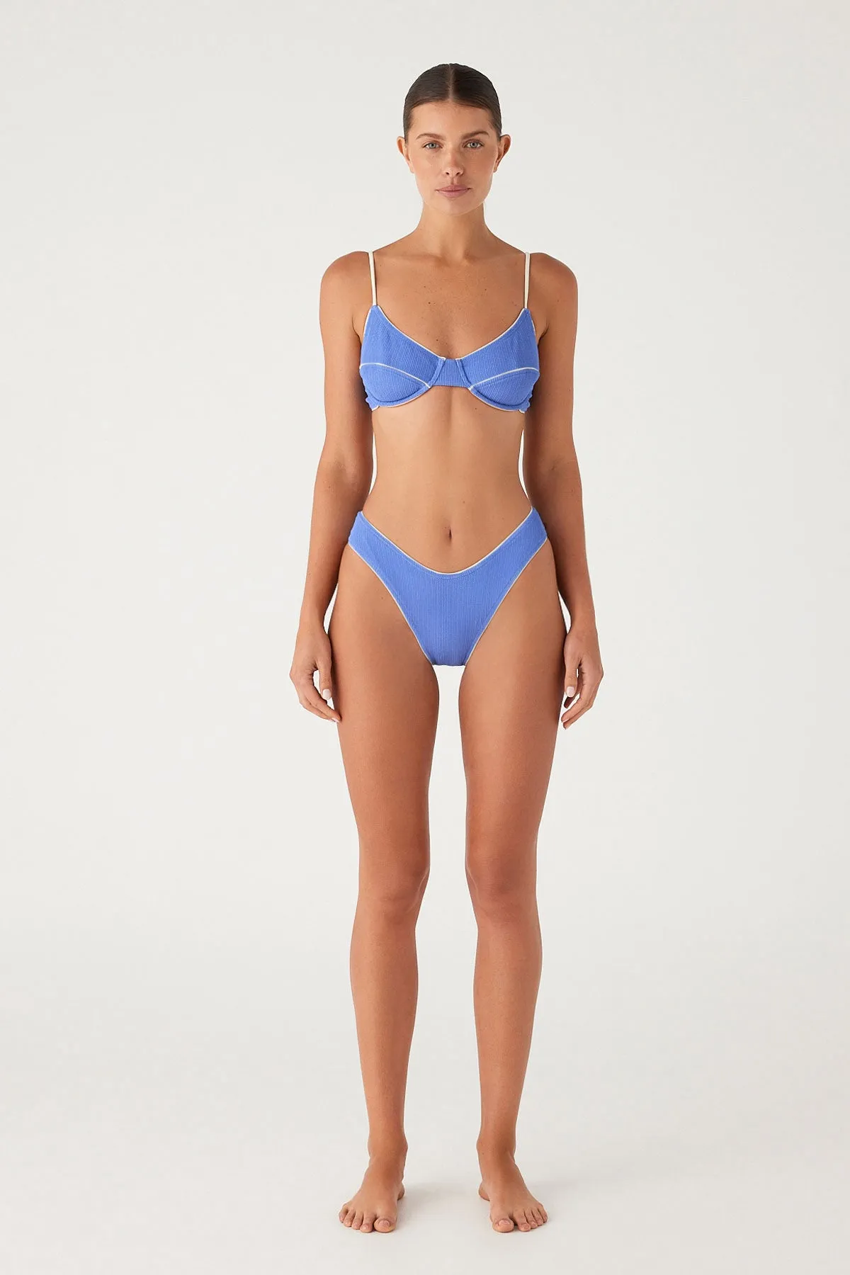 Textured Curve Brief - Sky Blue sold by Zulu and Zephyr