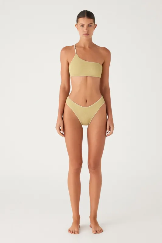 Textured Curve Brief - Aloe sold by Zulu and Zephyr