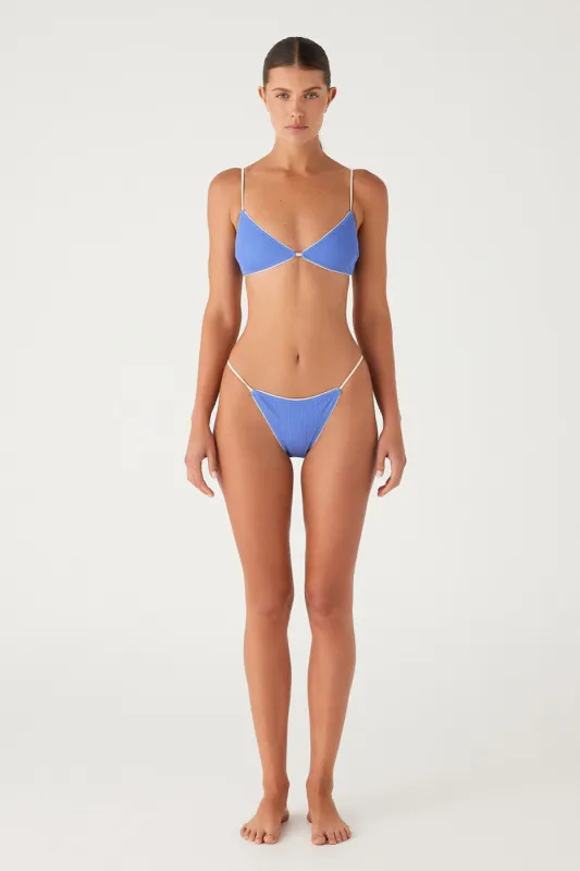 Textured Bralette Top - Sky Blue sold by Zulu and Zephyr