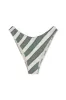 Eucalyptus Stripe Textured Curve Brief sold by Zulu and Zephyr