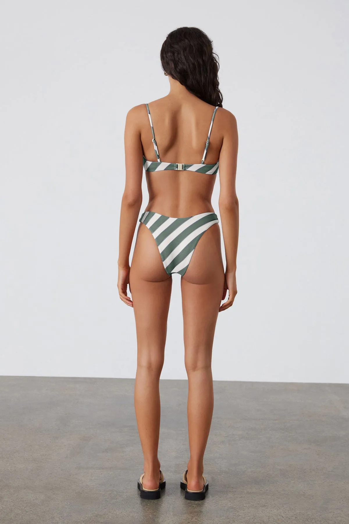 Eucalyptus Stripe Textured Curve Brief sold by Zulu and Zephyr product image thumbnail 3