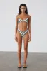 Eucalyptus Stripe Textured Curve Brief sold by Zulu and Zephyr