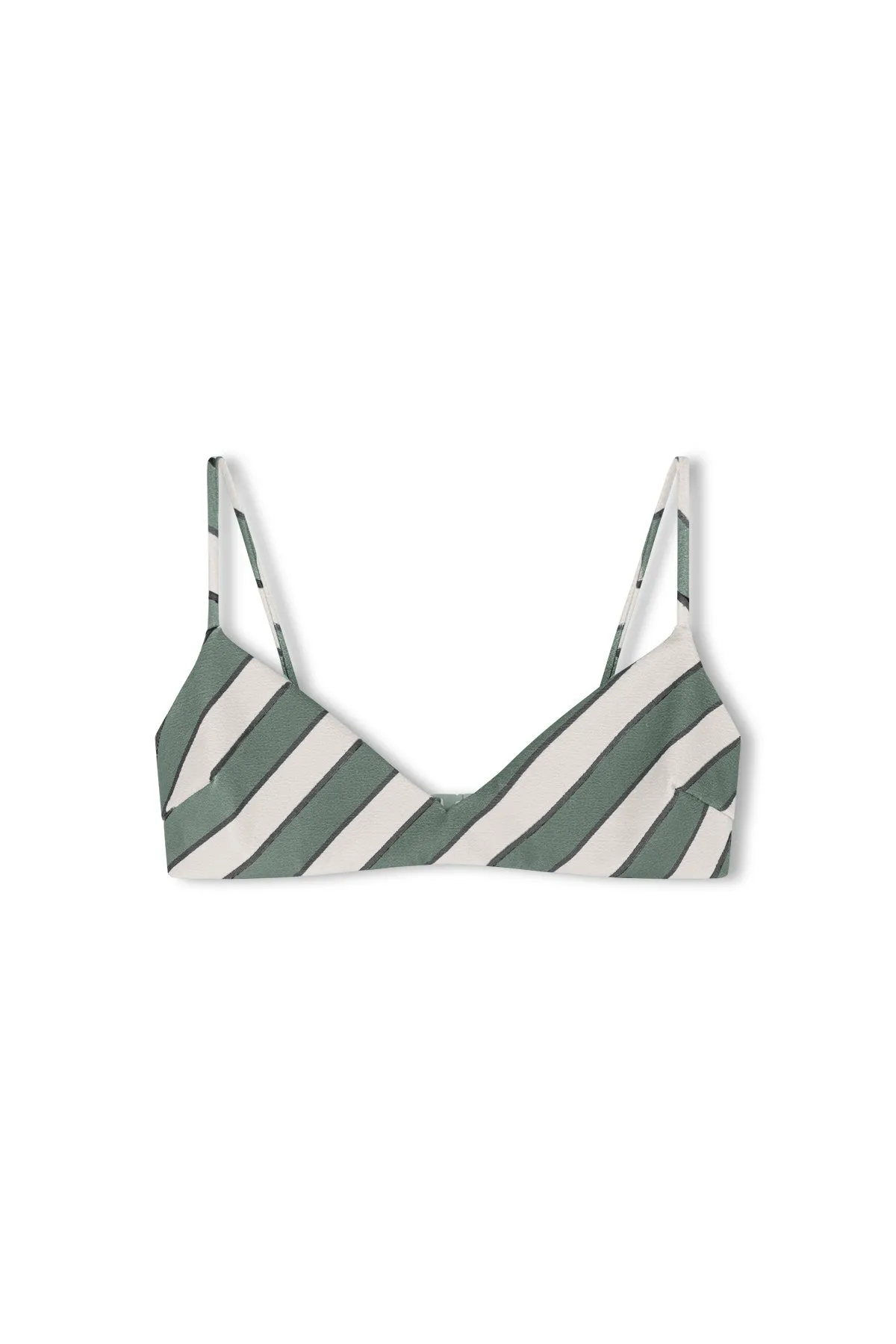 Eucalyptus Stripe Textured Bralette sold by Zulu and Zephyr product image thumbnail 4
