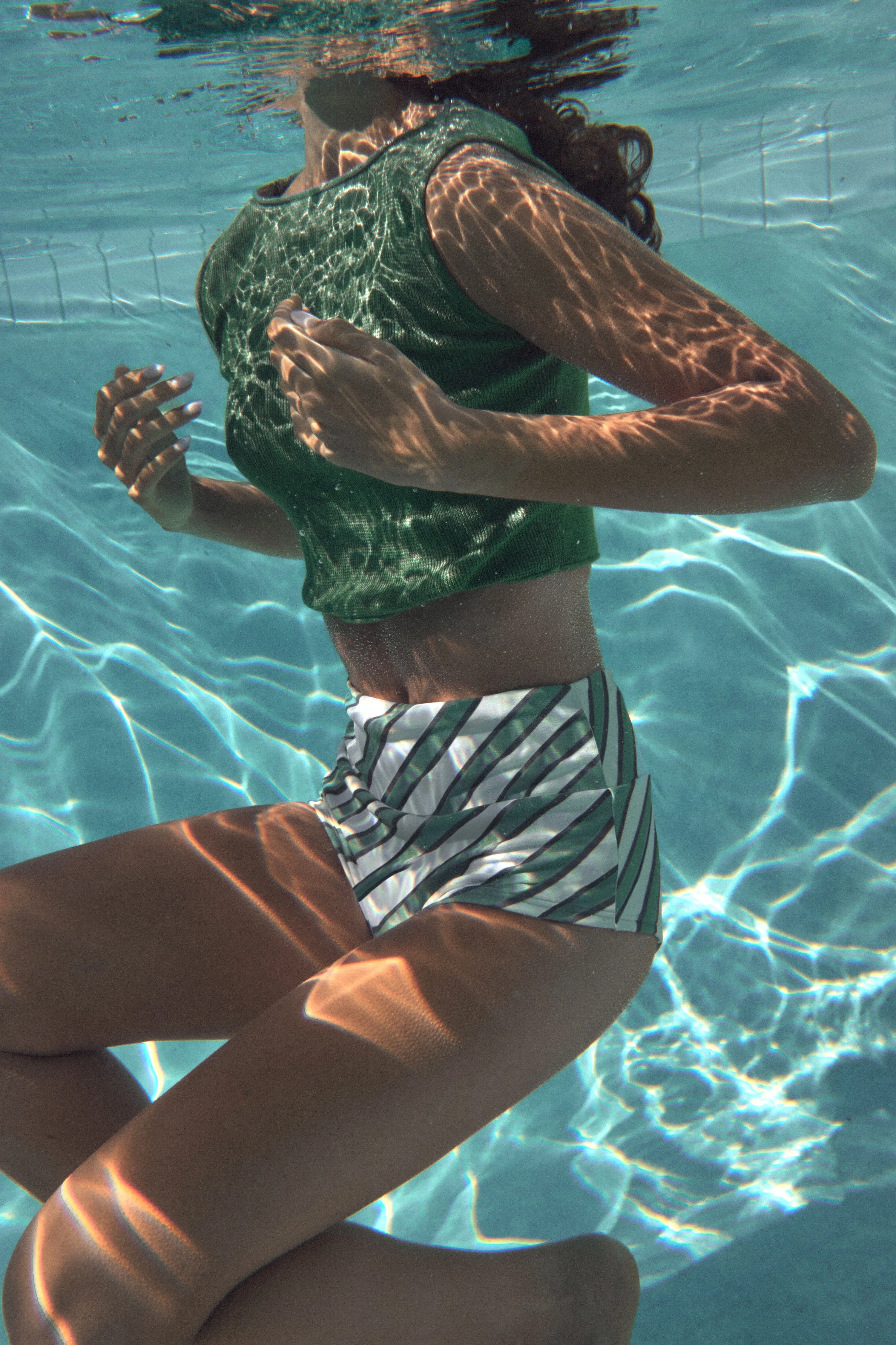 Eucalyptus Stripe Textured Boy Short sold by Zulu and Zephyr product image thumbnail 4