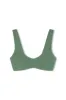 Eucalyptus Textured Crop Bralette sold by Zulu and Zephyr