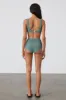 Eucalyptus Textured Crop Bralette sold by Zulu and Zephyr