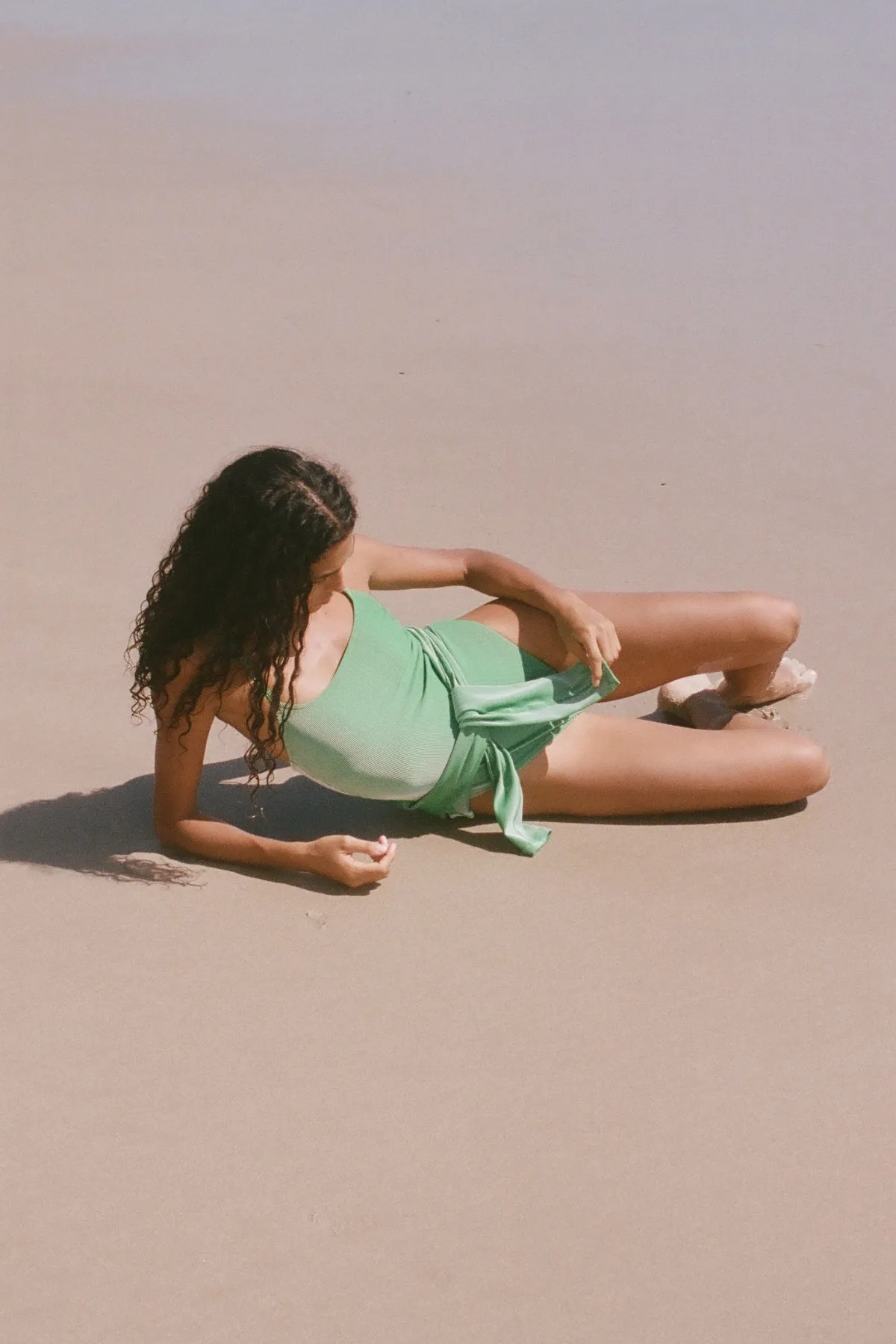 Signature Stripe Simple One Piece - Parrot Green sold by Zulu and Zephyr product image thumbnail 4