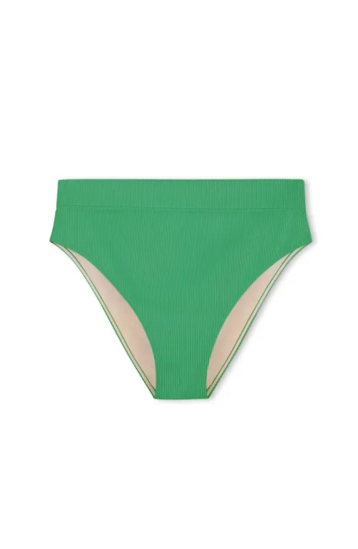 Signature Stripe High Waisted Brief - Parrot Green sold by Zulu and Zephyr