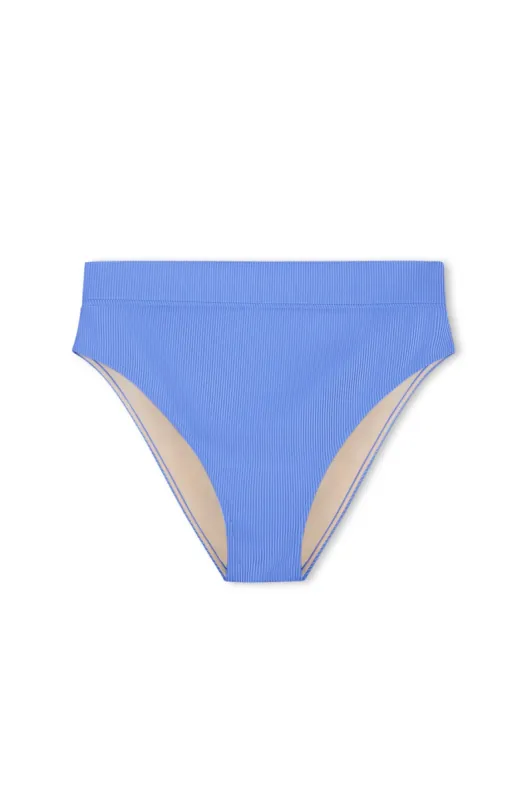 Signature Stripe High Waisted Brief - Dolphin Blue sold by Zulu and Zephyr