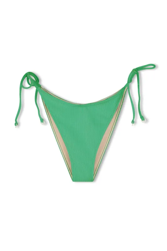 Signature Stripe Tie Brief - Parrot Green sold by Zulu and Zephyr