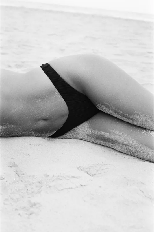 Signature Stripe Thong Brief - Black sold by Zulu and Zephyr