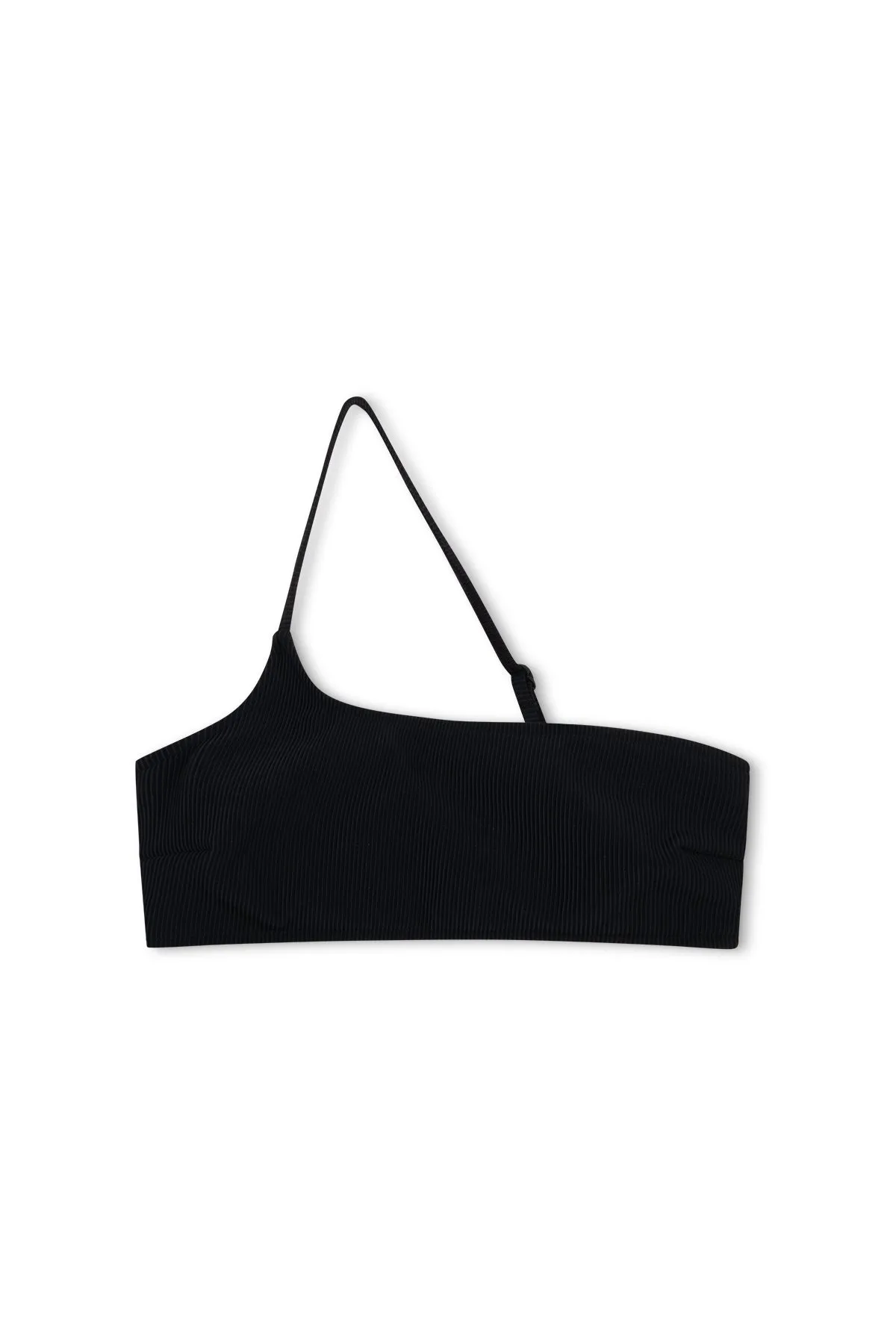 Signature Stripe One Shoulder Bralette - Black sold by Zulu and Zephyr product image thumbnail 2