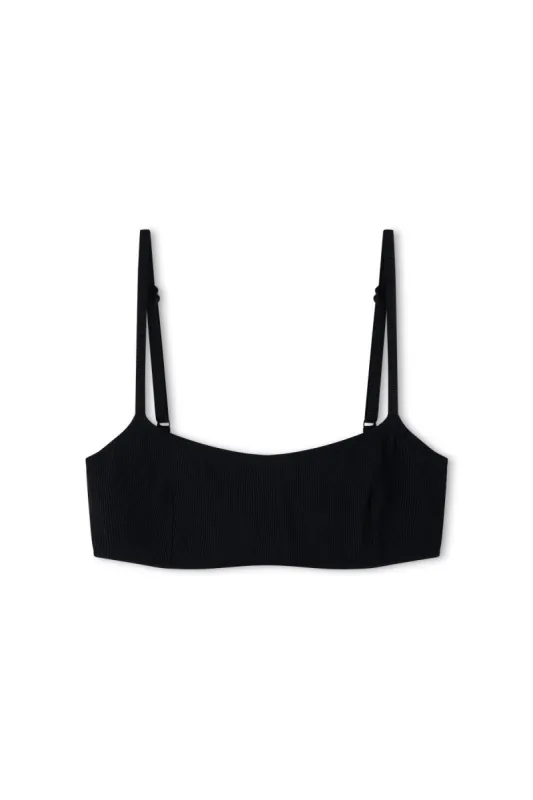 Signature Stripe Bralette Top - Black sold by Zulu and Zephyr