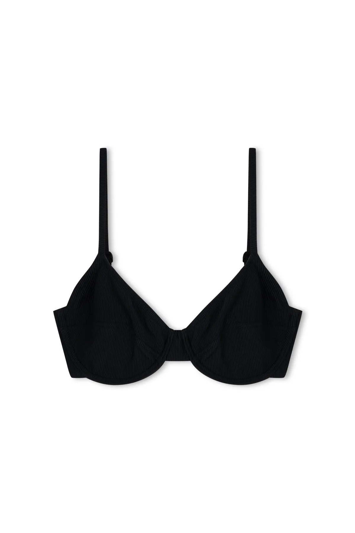 Signature Stripe Balconette Bra Cup Top - Black sold by Zulu and Zephyr product image thumbnail 2