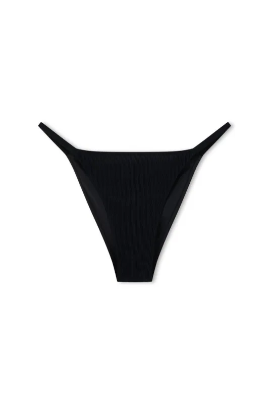 Signature Stripe Hipster String Brief - Black sold by Zulu and Zephyr