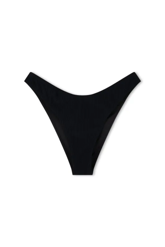 Signature Stripe Curve Brief - Black sold by Zulu and Zephyr