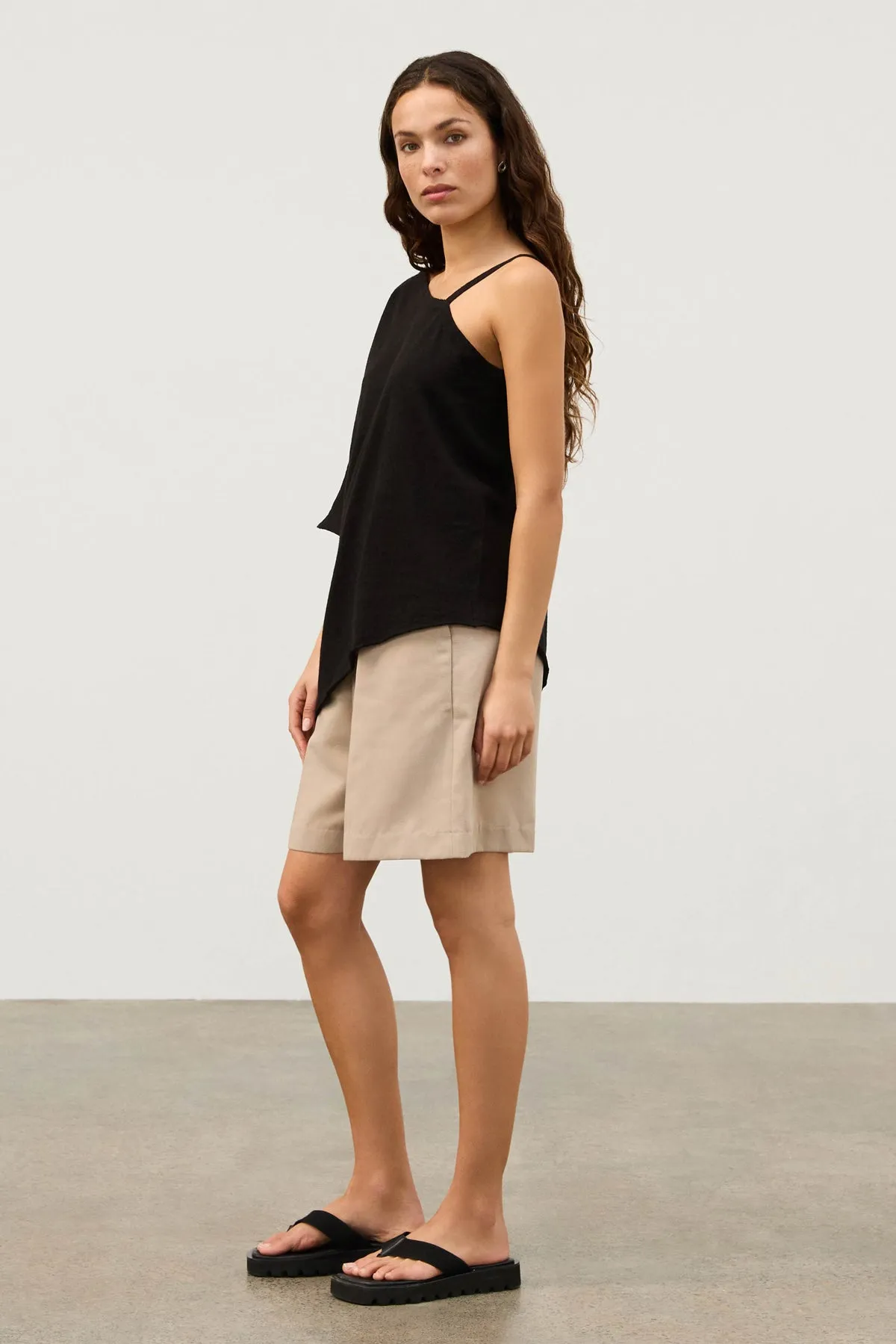 Textured Cotton Blend Knit Tee - Black sold by Zulu and Zephyr product image thumbnail 3