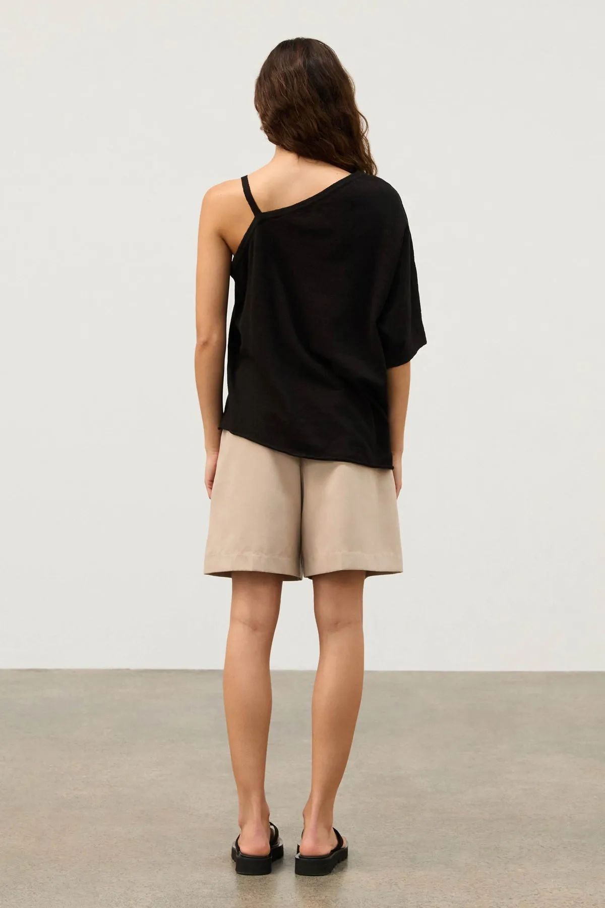 Textured Cotton Blend Knit Tee - Black sold by Zulu and Zephyr product image thumbnail 4