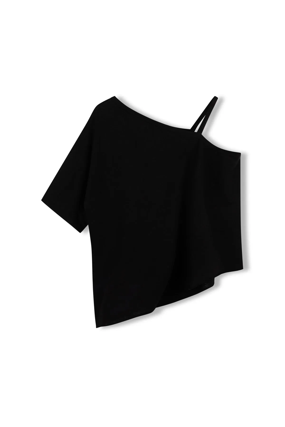 Textured Cotton Blend Knit Tee - Black sold by Zulu and Zephyr product image thumbnail 2